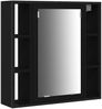 vidaXL Badezimmermöbel-Set 3 pcs Schwarz Eichen-Optik Holzwerkstoff 3334395 Bild 5