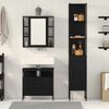 vidaXL Badezimmermöbel-Set 3 pcs Schwarz Eichen-Optik Holzwerkstoff 3334395 Bild 4