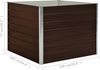 Hochbeet für Garten EMIL Quadrat Braun 100x100x77cm Verzinkter Stahl Hochbeet Metall Gartenbeet Kräuterbeet Blumenbeet Beet hoch Frühbeet für Garten Gemüsebeet Bild 2