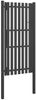 vidaXL Gartentor aus Stahl 100 x 200 cm Anthrazit 146332 Bild 2