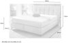 Boxspringbett Bornholm / Beatrice Mix, Polyester, Stoff, Beige, 193 x 119 x 222 cm Bild 3