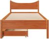 vidaXL Massivholzbett mit Schubladen Wachsbraun 100x200 cm Kiefer 3301913 Bild 4