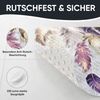 Sanilo Duschmatte, mit Motiv, rutschfest, waschbar, quadratisch, 230 extra starke Saugnäpfe, Kunststoff PVC, 53 x 53 cm, Federn Bild 4