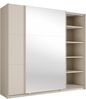 AX LIVING Keiderschrank Schiebetüren Spiegel Lunoria 221 cm Kaschmir Bild 4
