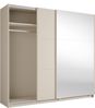 AX LIVING Keiderschrank Schiebetüren Spiegel Lunoria 221 cm Kaschmir Bild 5