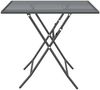 vidaXL Gartentisch 80x80x72 cm Streckmetall Anthrazit 317345 Bild 4
