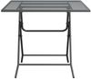 vidaXL Gartentisch 80x80x72 cm Streckmetall Anthrazit 317345 Bild 3