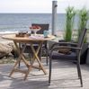 LebensWohnArt Gartentisch Teak Gartentisch KURSI klappbar ca. D100cm Esstisch Bild 3