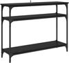 vidaXL Konsolentisch mit Regal Schwarz Eichen-Optik 100 x 29 x 75 cm 882201 Bild 2