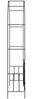 vidaXL Rosenbogen mit Tor Schwarz 138 x 40 x 238 cm Eisen 47092 Bild 3