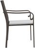 vidaXL Gartenstühle mit Kissen 2 Stk. Braun 56x59x84 cm Poly Rattan 364093 Bild 5