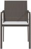 vidaXL Gartenstühle mit Kissen 2 Stk. Braun 56x59x84 cm Poly Rattan 364093 Bild 4