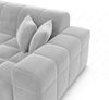 Ecksofa Ibiza Stoff – Modern & Bequem - Samtstoff - Hellgrau Bild 5