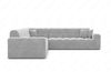 Ecksofa Ibiza Stoff – Modern & Bequem - Samtstoff - Hellgrau Bild 3