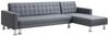 Vente-unique - Ecksofa mit Schlaffunktion - Ecke wechselbar - Stoff - Grau WILLIS II Bild 4