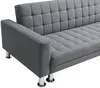 Vente-unique - WILLIS Sofa Stoff Grau - B 173 cm x H 79 cm x L 290 cm Bild 5