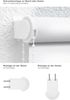 Lysel Outlet - Verdunkelungsrollo Shiny Reinweiß, (B x H) 102.50cm x 175cm in weiß/reinweiß Bild 3