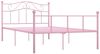 vidaXL Bettgestell Rosa Metall 120x200 cm [284539] Bild 2