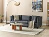 Beliani 'Unstad' Sofa, Dunkelgrau, Leinenoptik, 72 x 76 x 228 cm, ohne Ottomane, Einzelsofa Bild 3