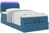 vidaXL Ottoman-Bett mit Matratze & LEDs Dunkelblau 90x200 cm Samt 3312672 Bild 3
