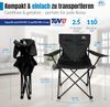 LINUMA® Faltstuhl BLAU Campingstuhl Anglerstuhl mit Getränkehalter & Tragetasche Bild 3