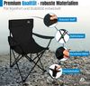 LINUMA® Faltstuhl BLAU Campingstuhl Anglerstuhl mit Getränkehalter & Tragetasche Bild 5