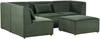 Sofa mit Ottomane LEMVIG Dunkelgrün Rechtsseitig Bild 4