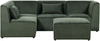 Sofa mit Ottomane LEMVIG Dunkelgrün Rechtsseitig Bild 5