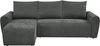 Home affaire Ecksofa Nortrud-Chester, 241 cm, L-Form, mit Schlaffunktion u. Bettkasten, Recamiere rechts / links montierbar, Steppung, Feinstruktur-Bezug Bild 2