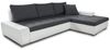 Ecksofa mit Schlaffunktion Faris - Couch mit Bettkasten, Big Sofa, Sofagarnitur, Couchgarniitur, Polsterecke (Weiß + Dunkelgrau (Madryt 120 + Inari 94), Ecksofa Rechts) Bild 4