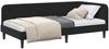 vidaXL Eckbettgestell Schwarz 90 x 190 cm Samt 42016601 Bild 3