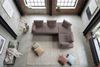 KAWOLA Ecksofa CANE Schlafsofa Daybed mit 2 Armlehnkissen Stoff lila 80 x 210 x 310 cm Bild 4