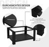 ML-DESIGN Waschmaschinenuntergestell Waschmaschinenzubehör Untergestell Unterbausockel Podest für Trockner, Zubehör für Waschmachinen, Doppel Waschmaschinen Unterbau mit Ablage 128x54x32cm Stahl schwarz Bild 4