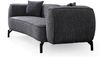 Sitzgruppe/Sofa Set - Wohnzimmergarnitur "Malve" 3+3+1-Anthrazit Bild 3