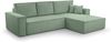 AX LIVING Cord Couch L Form – Cedria Wohnlandschaft 287 cm Salbeigrün Bild 2