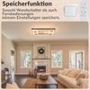 ZMH LED Deckenleuchte Dimmbar Holz Deckenlampe: 2/3-Ringen Wohnzimmerlampe, LED fest integriert, 3000-6500K, Schwarz Deckenbeleuchtung mit Fernbedienung Design Bild 4