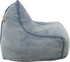 Beliani 'Drop' Sitzsack, Blau, 73 x 75 cm, Stoff Bild 5