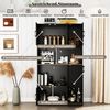 COSTWAY Küchenbuffet mit Steckdose, Arbeitsplatte Küchenschrank Holz 180cm Bild 3