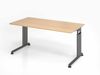 Schreibtisch C-Fuß 160x80 cm Eiche/Graphit Bild 2