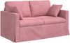 vidaXL Sofa Set 2 pcs Rosa 138 x 78 x 80 cm Samt 3407511 Bild 5