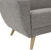 Sofa 2-Sitzer Kazdoia Flachgewebe grau Bild 5