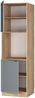 Herdumbauschrank Fame-Line Hellblau-grau 60 cm offen Vicco Bild 4