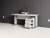 Schreibtisch >Clermont< (2-teilig) inkl. Rollcontainer, weiss - 150x73x70cm (BxHxT) Bild 3