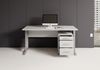 Schreibtisch >Clermont< (2-teilig) inkl. Rollcontainer, weiss - 150x73x70cm (BxHxT) Bild 5