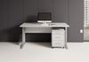 Schreibtisch >Clermont< (2-teilig) inkl. Rollcontainer, weiss - 150x73x70cm (BxHxT) Bild 2