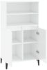 vidaXL Highboard Hochglanz-Weiß 60 x 36 x 110 cm Holzwerkstoff [821230] Bild 4