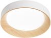 LED Deckenleuchte ARKA Weiß mit Holzoptik, hell & 3 Lichtfarben, Ø 50cm Bild 2