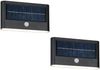 2er SET Solar Außenwandleuchten auch per USB aufladbar mit Bewegungsmelder Bild 2
