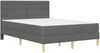 vidaXL Bettgestell mit Matratze Dunkelgrau 160 x 200 cm Stoff 3415119 Bild 3