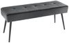 riess-ambiente Sitzbank BOUTIQUE 100cm dunkelgrau / schwarz (Einzelartikel, 1-St), Wohnzimmer · Samt · Metall · Esszimmer· Flur · Schlafzimmer Bild 2